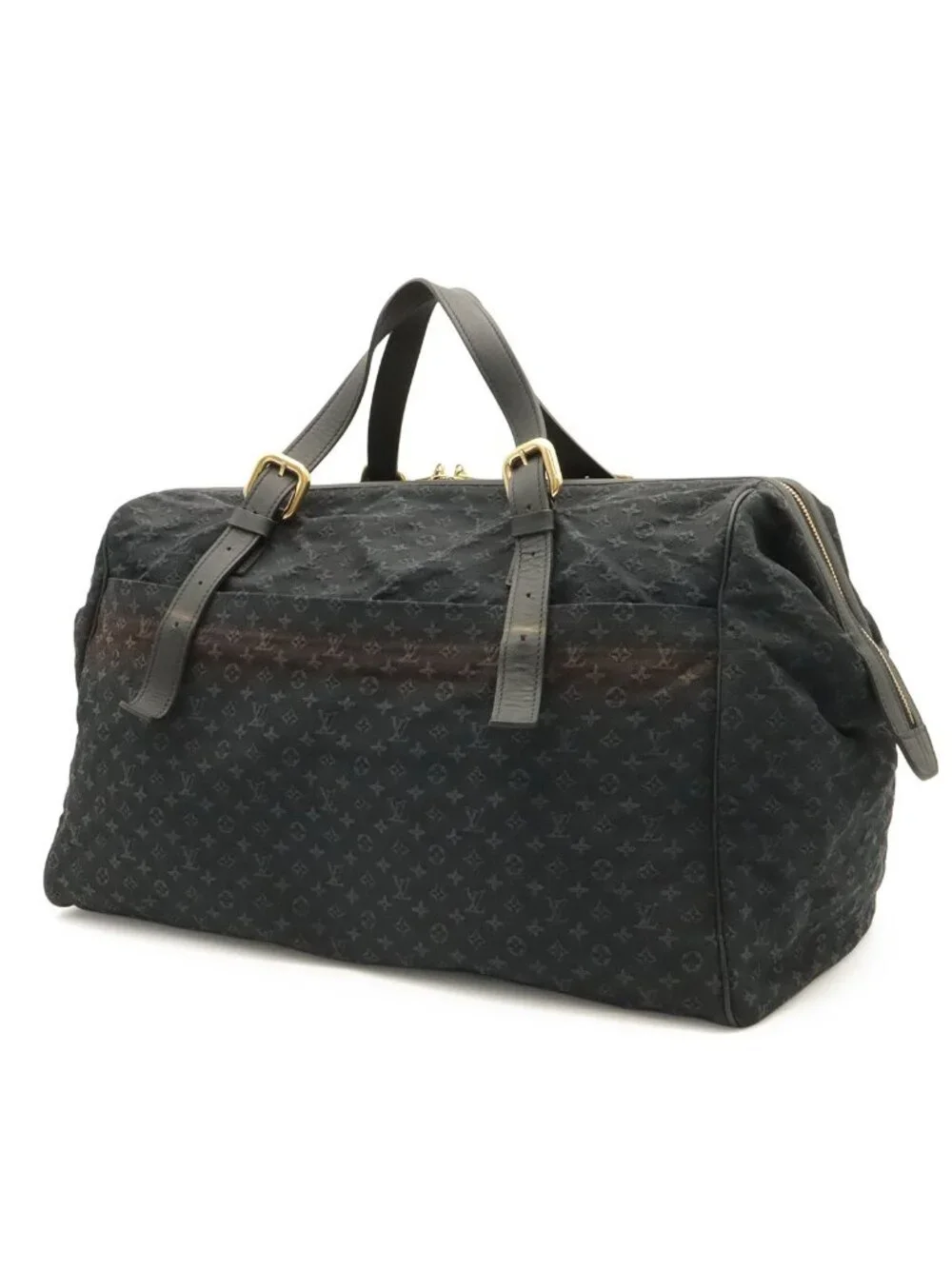 Louis Vuitton Monogram Mini Louise Boston Bag Canvas Blue
